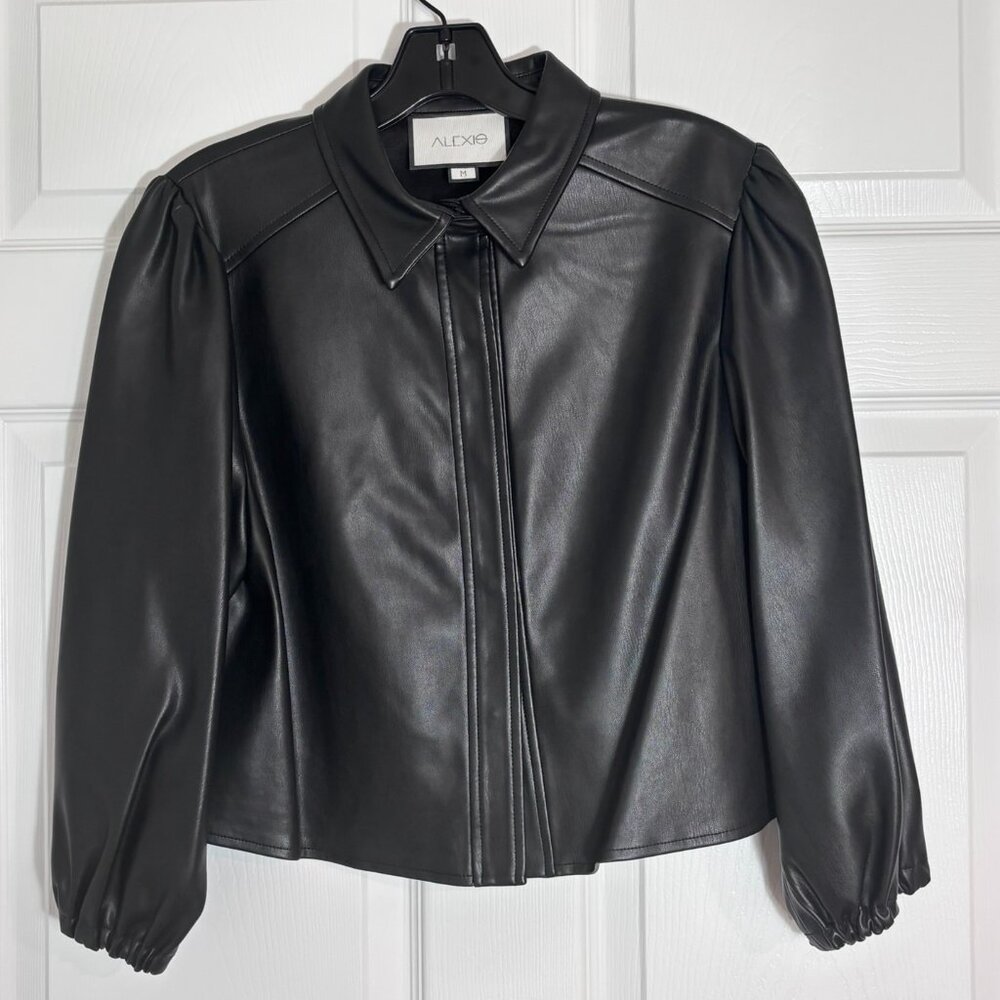 Alexis Crop Faux Leather Jacket